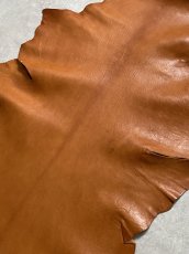 画像7: ヌメゴートシュリンク　キャメル　山羊革　レザークラフト (7)