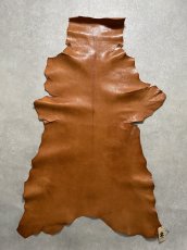 画像1: ヌメゴートシュリンク　キャメル　山羊革　レザークラフト (1)