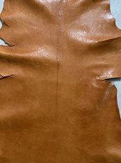 画像2: ヌメゴートシュリンク　キャメル　山羊革　レザークラフト (2)