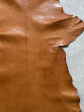 画像6: ヌメゴートシュリンク　キャメル　山羊革　レザークラフト (6)