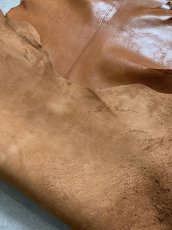 画像10: ヌメゴートシュリンク　キャメル　山羊革　レザークラフト (10)