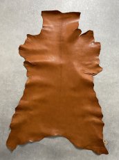 画像1: ヌメゴートシュリンク　キャメル　山羊革　レザークラフト (1)