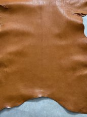 画像7: ヌメゴートシュリンク　キャメル　山羊革　レザークラフト (7)
