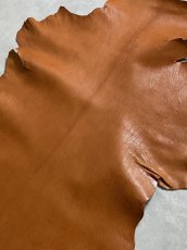 画像8: ヌメゴートシュリンク　キャメル　山羊革　レザークラフト (8)