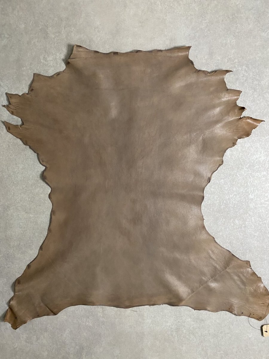 画像1: アッシュゴート　グレー　山羊革　レザークラフト (1)