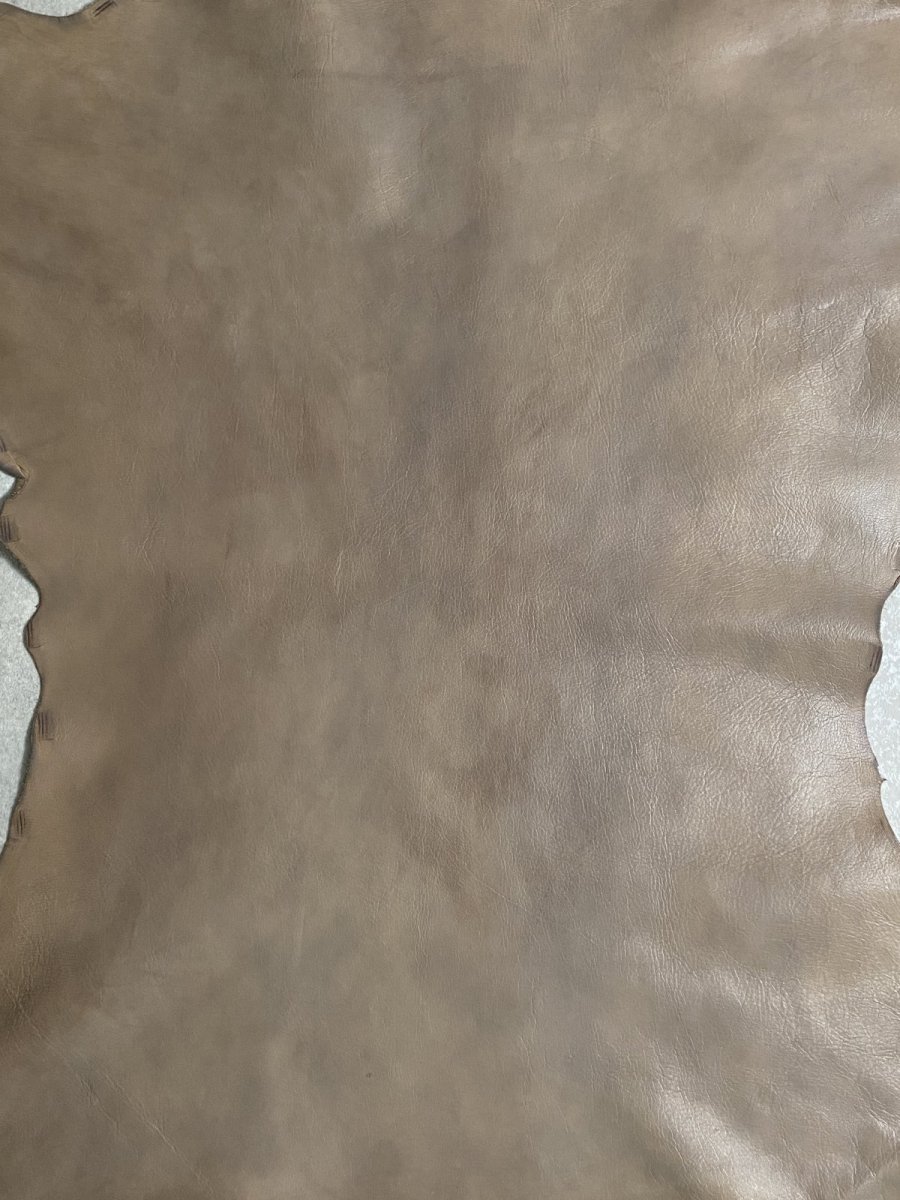 画像2: アッシュゴート　グレー　山羊革　レザークラフト (2)