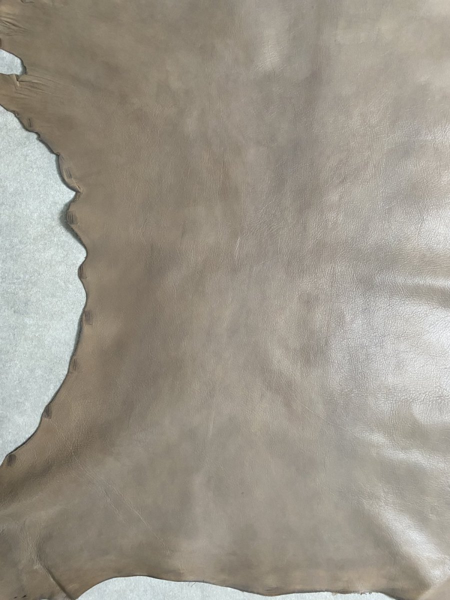 画像4: アッシュゴート　グレー　山羊革　レザークラフト (4)