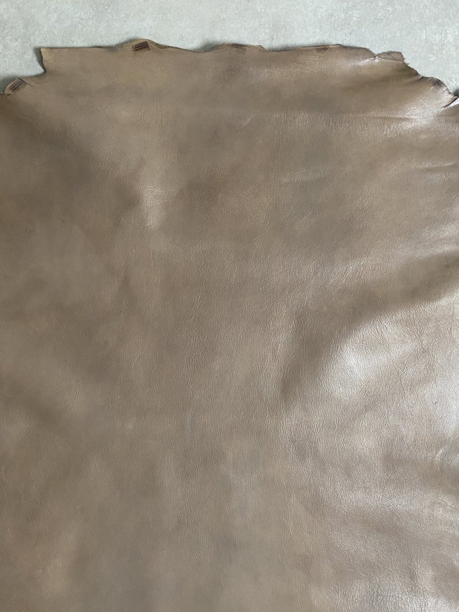 画像3: アッシュゴート　グレー　山羊革　レザークラフト (3)