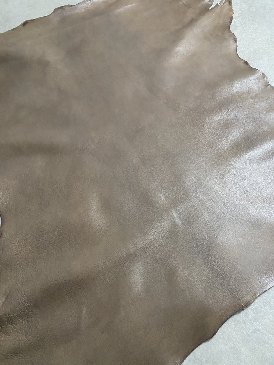 画像7: アッシュゴート　グレー　山羊革　レザークラフト (7)