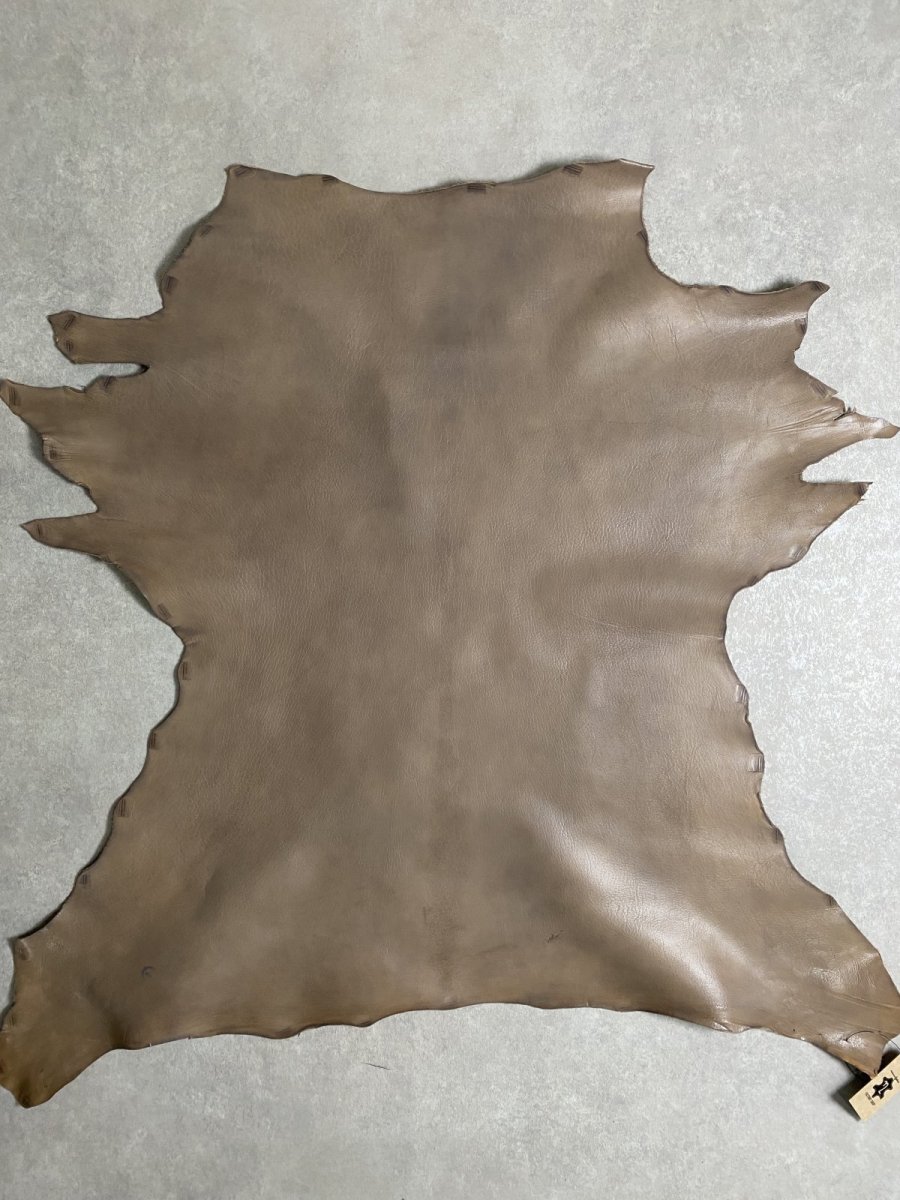 画像1: アッシュゴート　グレー　山羊革　レザークラフト (1)