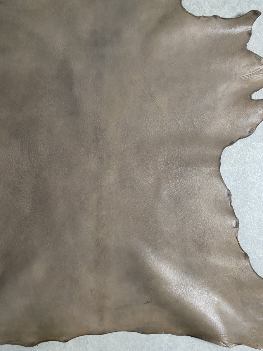 画像5: アッシュゴート　グレー　山羊革　レザークラフト (5)