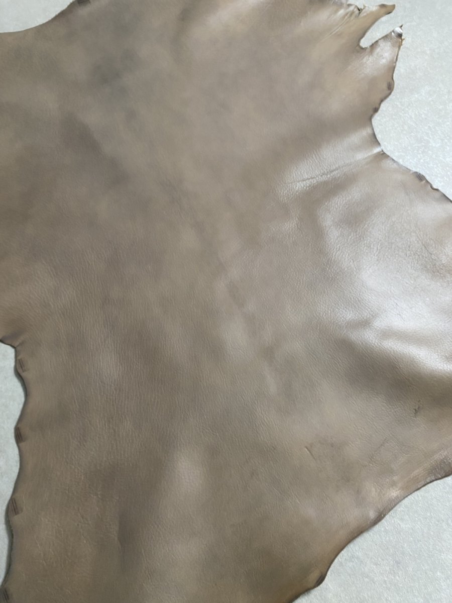 画像7: アッシュゴート　グレー　山羊革　レザークラフト (7)