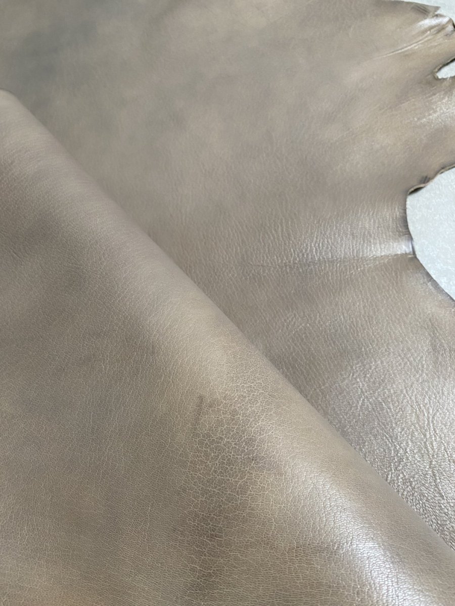 画像8: アッシュゴート　グレー　山羊革　レザークラフト (8)