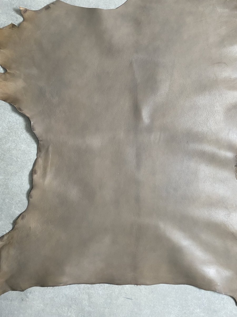 画像5: アッシュゴート　グレー　山羊革　レザークラフト (5)