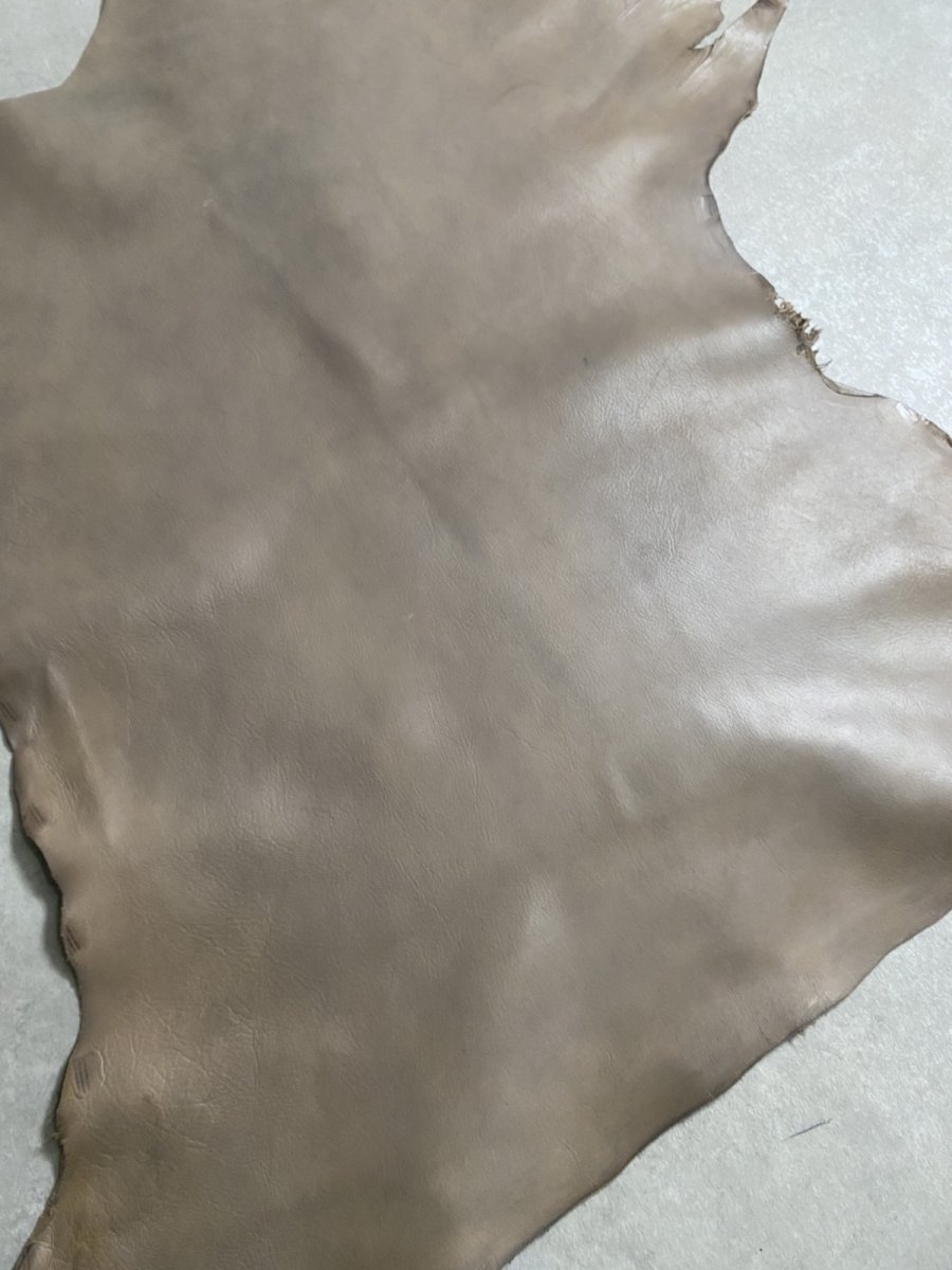 画像8: アッシュゴート　グレー　山羊革　レザークラフト (8)