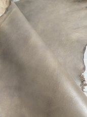 画像4: アッシュゴート　グレー　山羊革　レザークラフト (4)