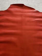 画像6: ゴート革　丸シボ　レッド　山羊革　レザー (6)