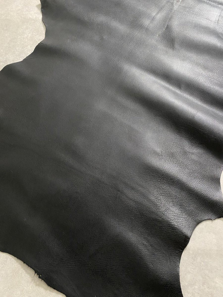 画像4: ゴート革　丸シボ　ブラック　山羊革　レザー (4)
