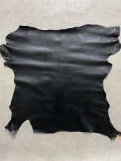 画像1: ゴート革　丸シボ　ブラック　山羊革　レザー (1)