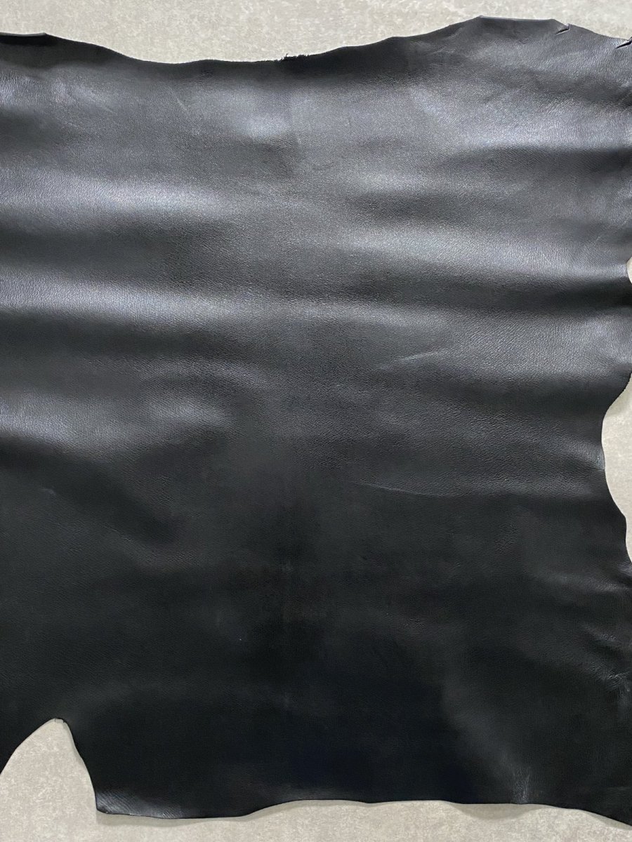 画像5: ゴート革　丸シボ　ブラック　山羊革　レザー (5)
