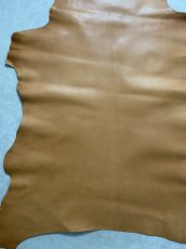 画像6: ゴート革　丸シボ　キャメル　山羊革　レザー (6)