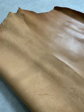 画像8: ゴート革　丸シボ　キャメル　山羊革　レザー (8)