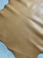 画像4: ゴート革　丸シボ　キャメル　山羊革　レザー (4)
