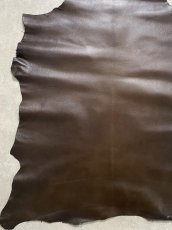 画像7: ゴート革　丸シボ　こげ茶　山羊革　レザー (7)