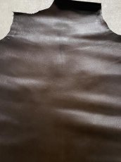 画像6: ゴート革　丸シボ　こげ茶　山羊革　レザー (6)