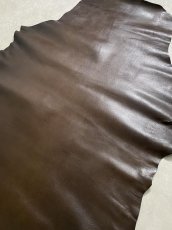 画像3: ゴート革　丸シボ　こげ茶　山羊革　レザー (3)
