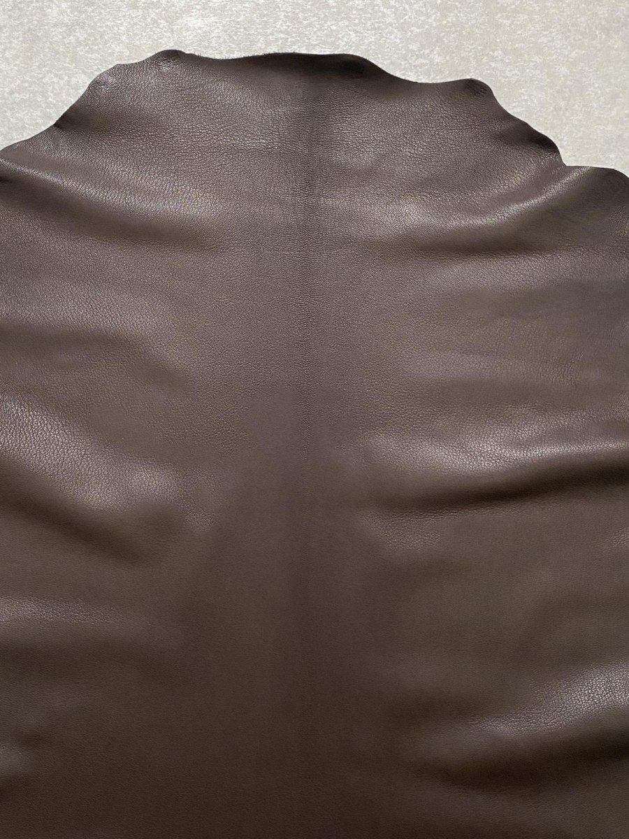 画像6: ゴート革　ソフラン　チョコ　山羊革　レザークラフト (6)