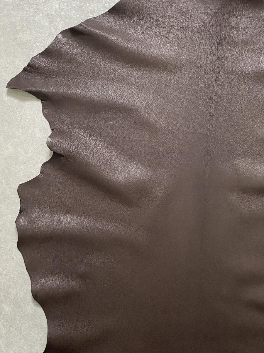 画像3: ゴート革　ソフラン　チョコ　山羊革　レザークラフト (3)