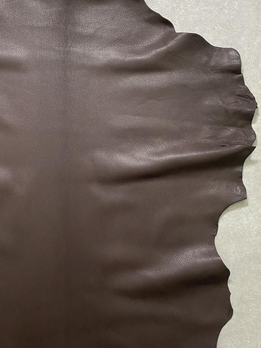 画像4: ゴート革　ソフラン　チョコ　山羊革　レザークラフト (4)