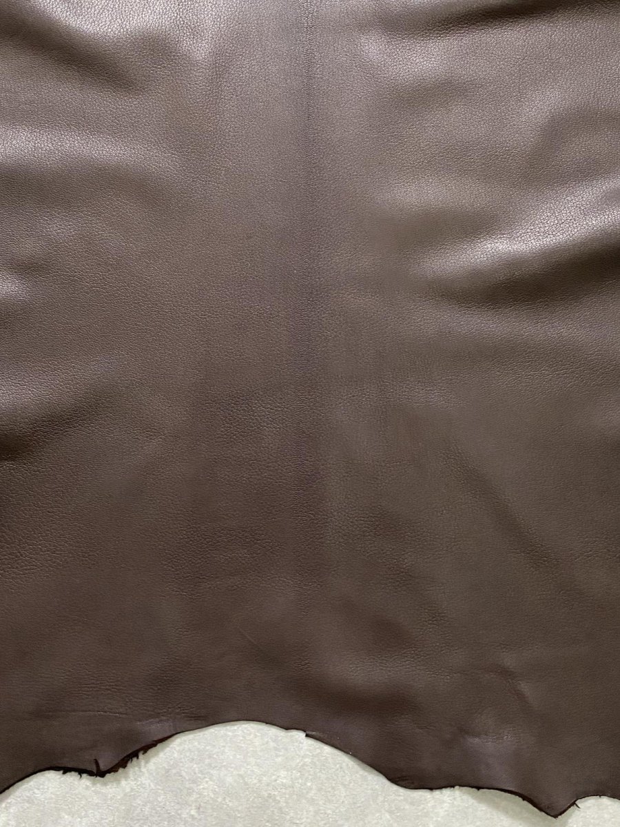 画像7: ゴート革　ソフラン　チョコ　山羊革　レザークラフト (7)