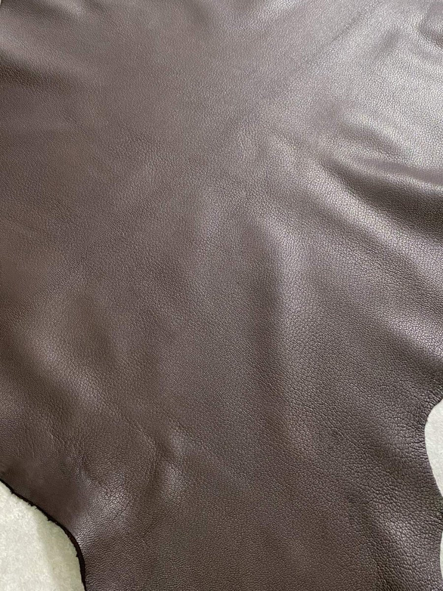 画像8: ゴート革　ソフラン　チョコ　山羊革　レザークラフト (8)