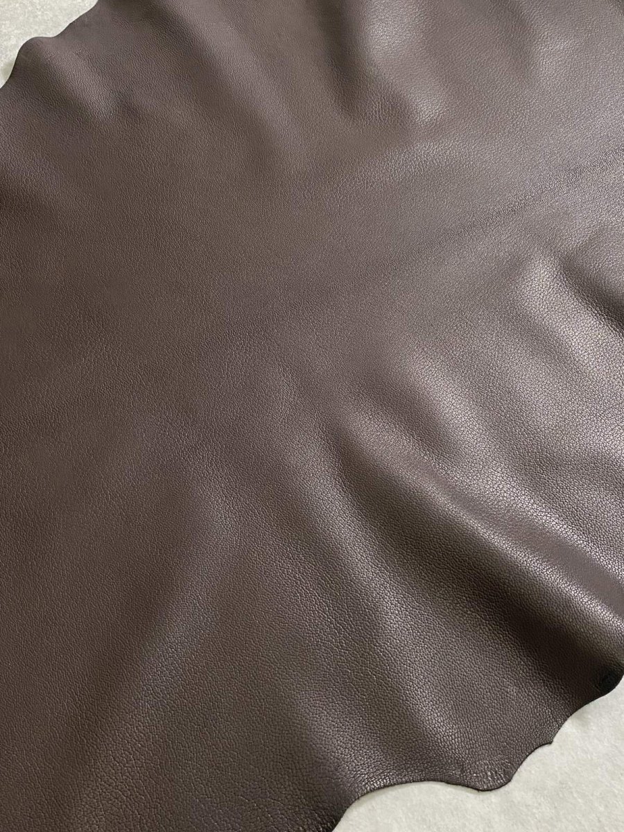 画像5: ゴート革　ソフラン　チョコ　山羊革　レザークラフト (5)