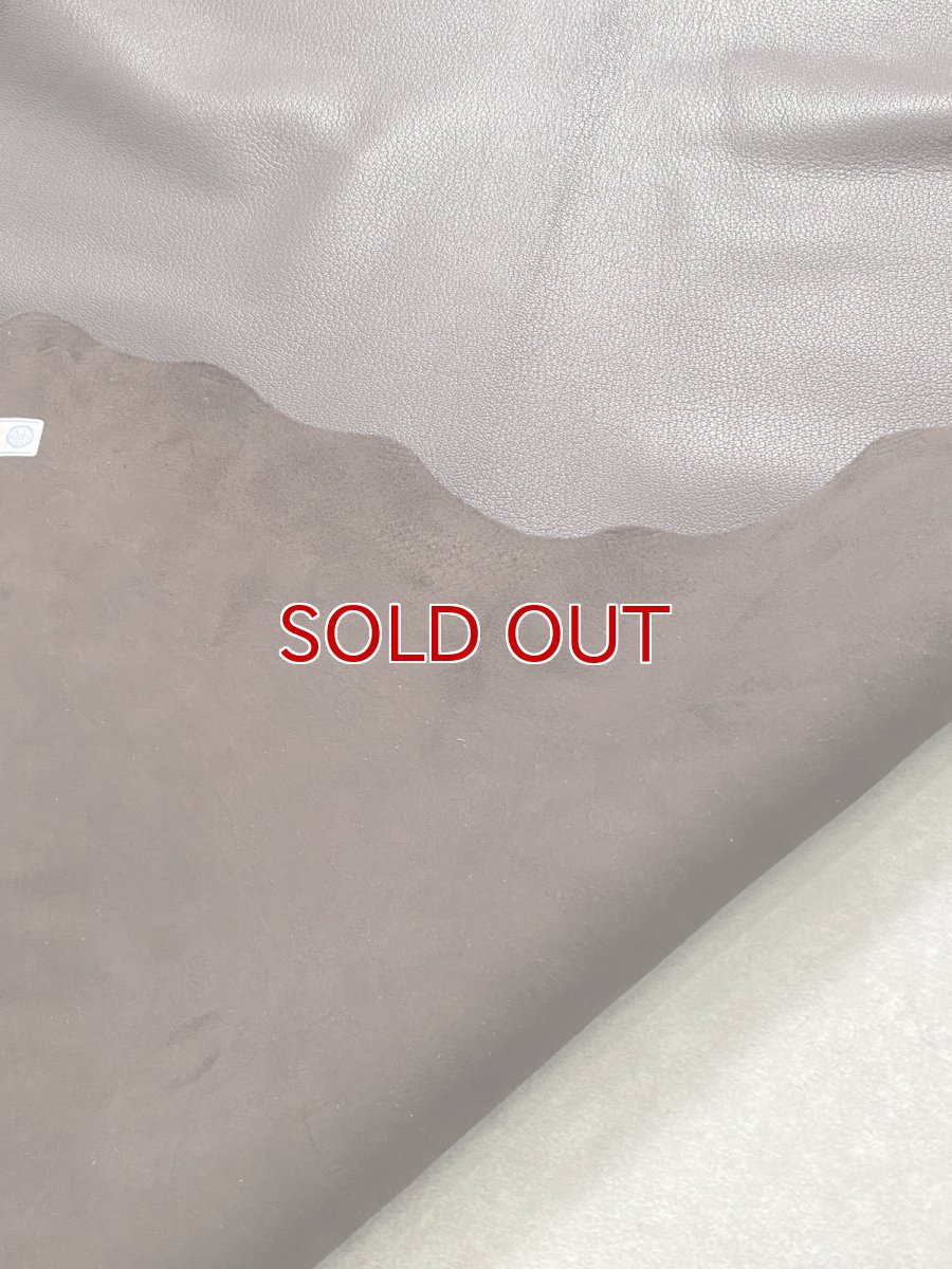 画像9: ゴート革　ソフラン　チョコ　山羊革　レザークラフト (9)