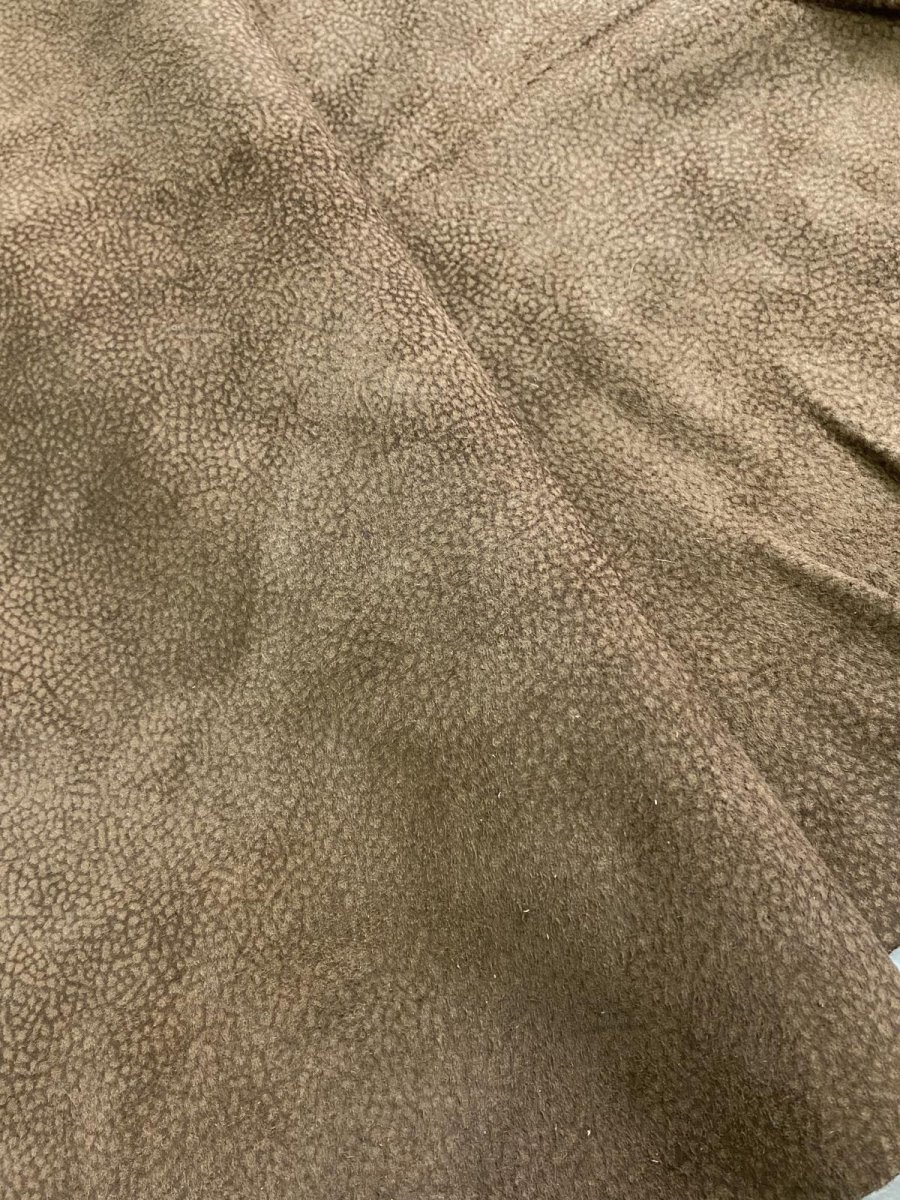 画像3: ゴート革　スウェード型押し　こげ茶　山羊革　 (3)