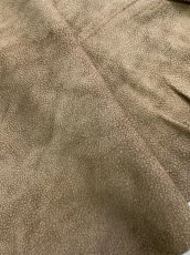 画像3: ゴート革　スウェード型押し　こげ茶　山羊革　 (3)