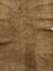 画像4: ゴート革　スウェード型押し　こげ茶　山羊革　 (4)