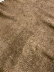 画像3: ゴート革　スウェード型押し　こげ茶　山羊革　 (3)