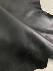 画像9: ゴート革　丸シボ　ブラック　山羊革　レザー (9)