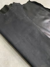画像10: ゴート革　丸シボ　ブラック　山羊革　レザー (10)