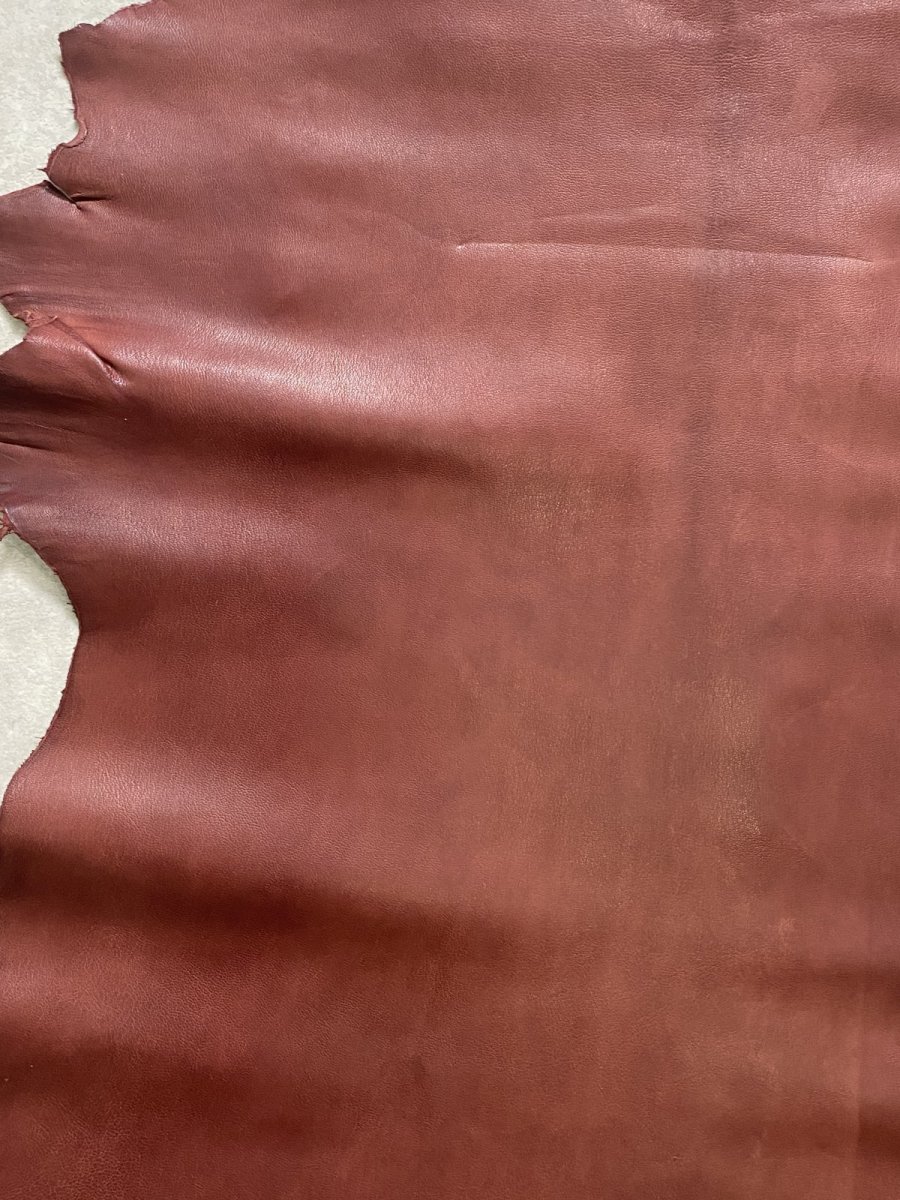 画像6: アッシュゴート　ワイン　山羊革　レザークラフト (6)