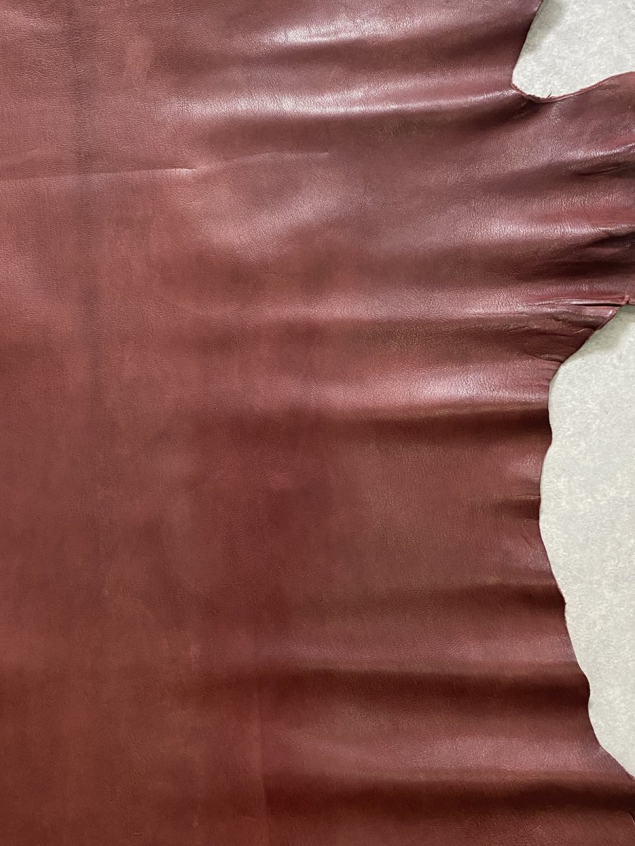 画像7: アッシュゴート　ワイン　山羊革　レザークラフト (7)