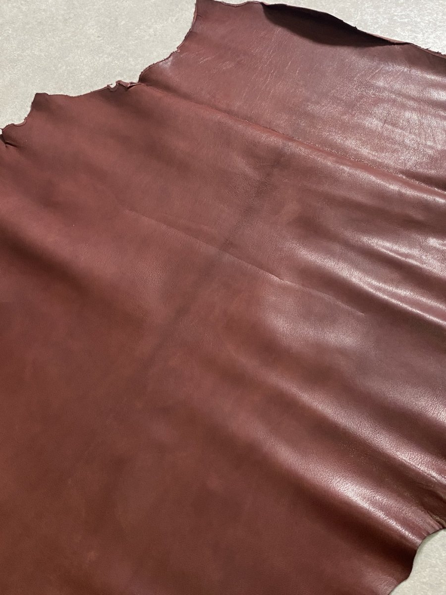 画像2: アッシュゴート　ワイン　山羊革　レザークラフト (2)