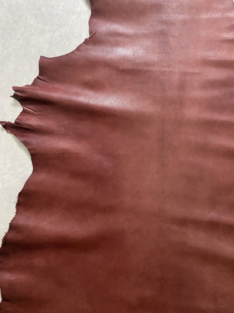 画像6: アッシュゴート　ワイン　山羊革　レザークラフト (6)