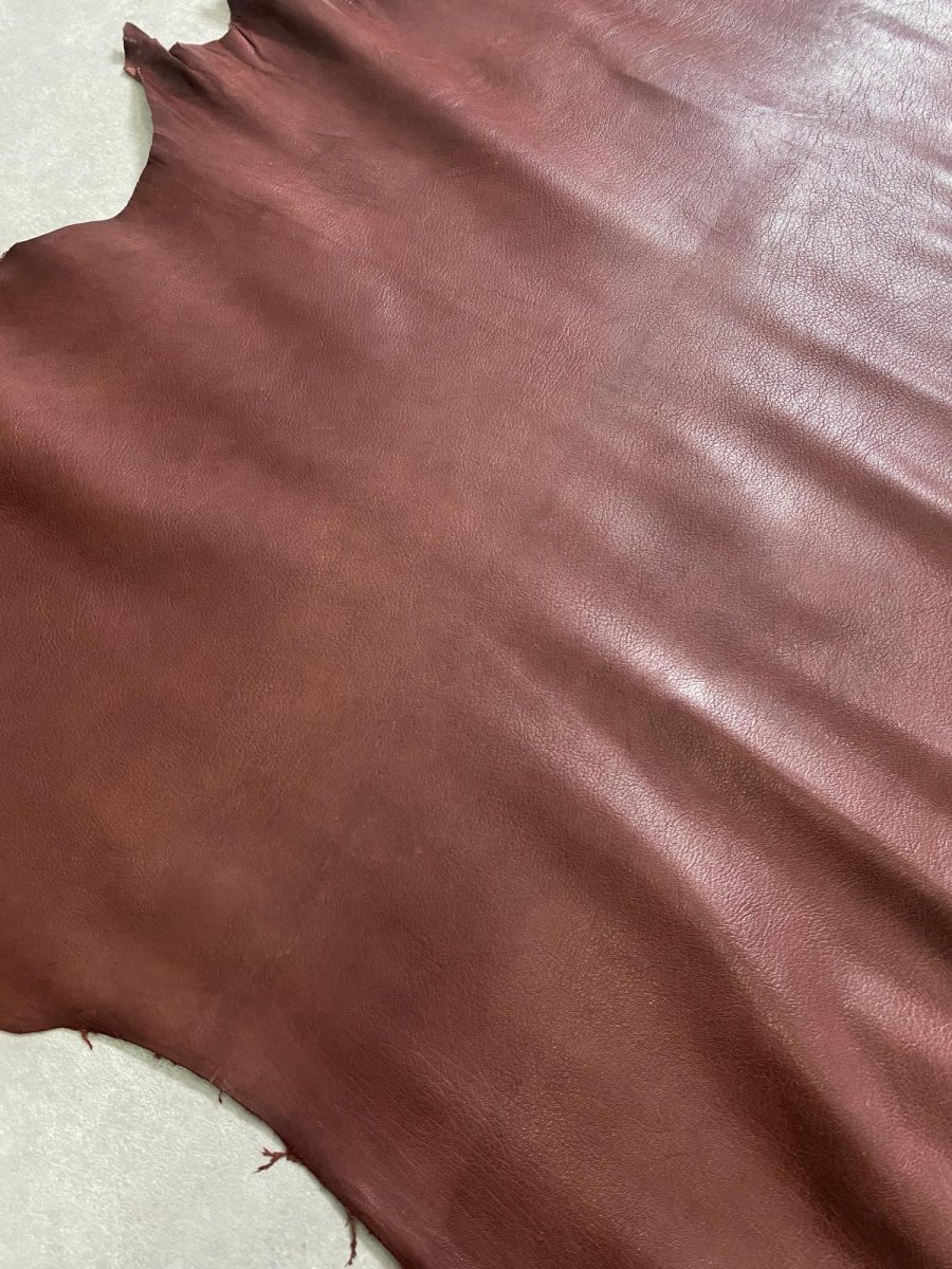 画像3: アッシュゴート　ワイン　山羊革　レザークラフト (3)