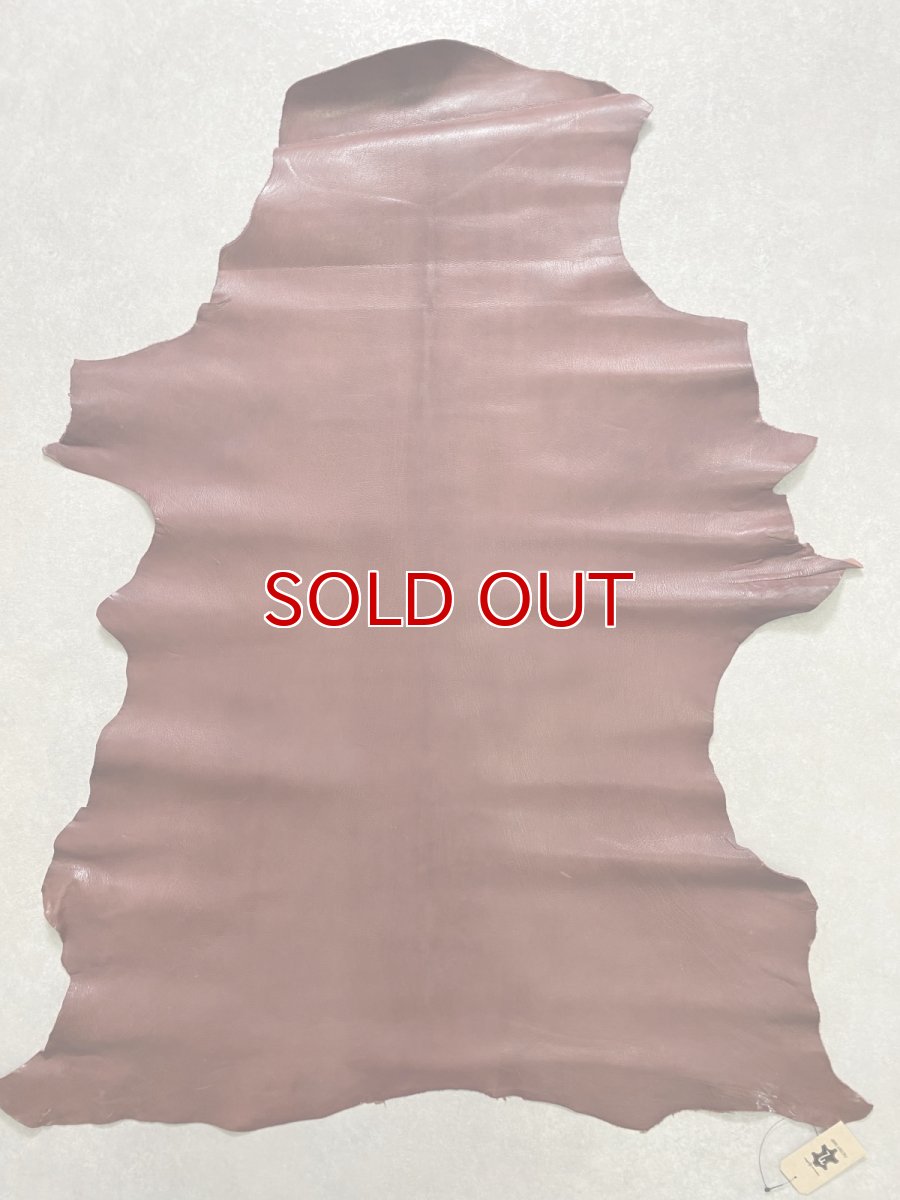 画像1: アッシュゴート　ワイン　山羊革　レザークラフト (1)