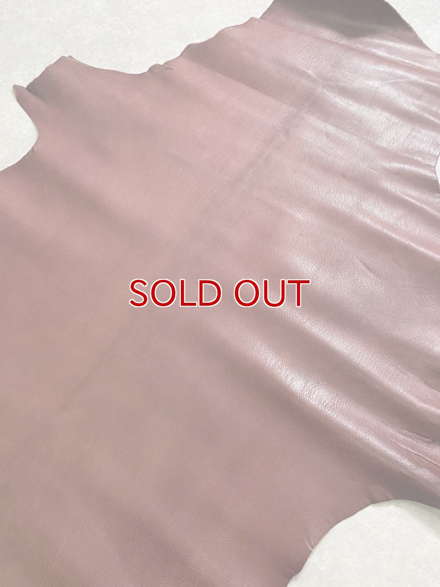 画像2: アッシュゴート　ワイン　山羊革　レザークラフト (2)